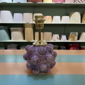 Bordlampe, Rosa bobler m lilla