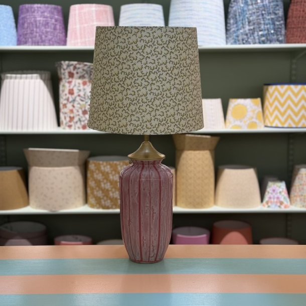 Bordlampe, Rose m striber