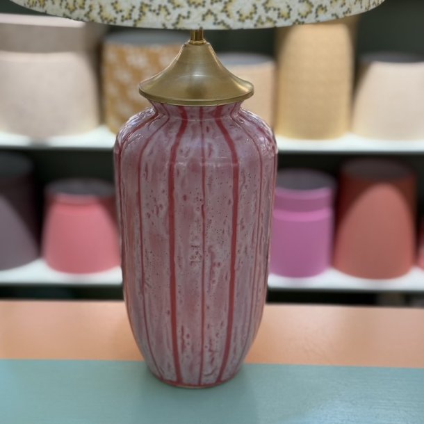 Bordlampe, Rose m striber