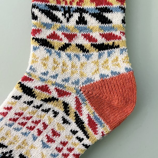 Sokker, strik, orange