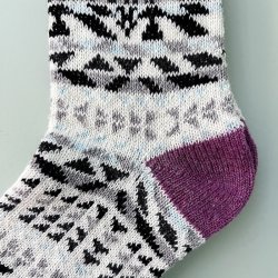 Sokker, strik, lilla