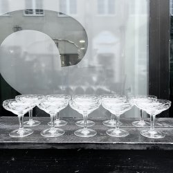 Champagnesk�le, 10 stk, vintage
