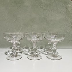 Champagnesk�le, 6 stk, vintage