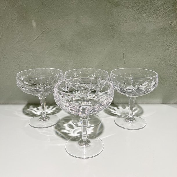 Champagnesk�le, 4 stk, vintage