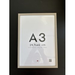 Ramme, Beige, Tr�, A3