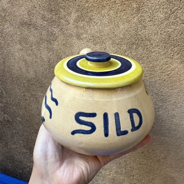 Sildesk�l, bl�/gul