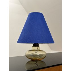 Nr 386 - Hndlavet lampeskrm i Cobalt eksklusiv hr