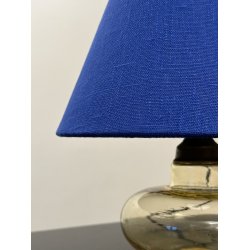 Nr 386 - Hndlavet lampeskrm i Cobalt eksklusiv hr