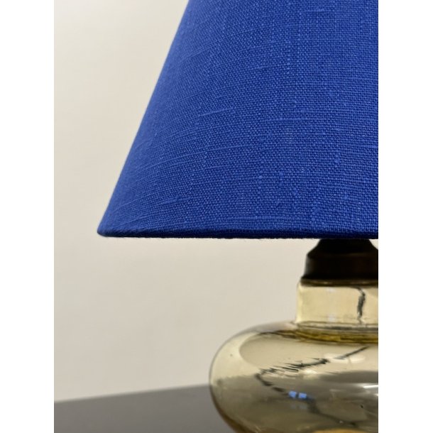 Nr 386 - Hndlavet lampeskrm i Cobalt eksklusiv hr