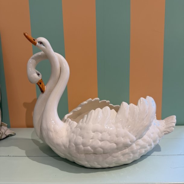 Dobbelt svane, potte, vintage