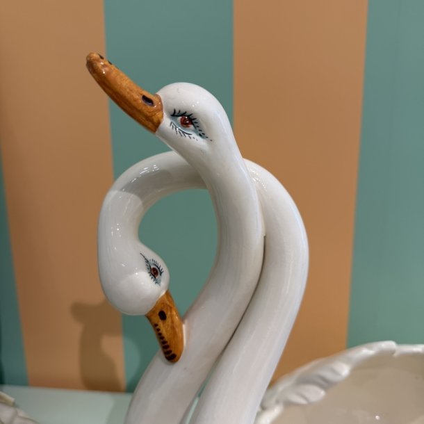 Dobbelt svane, potte, vintage