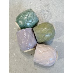 kop, artiskok, mellem blade, Grn