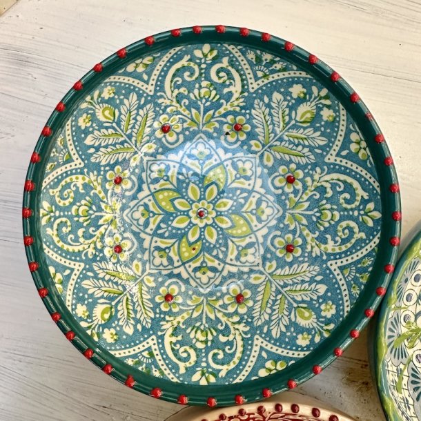 Aris bowl small, turkis m rd