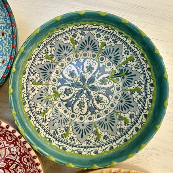 Aris bowl small, turkis m grn