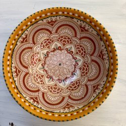Gazania bowl large, gul