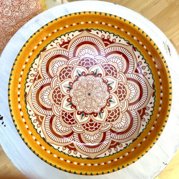 Gazania low bowl large, gul