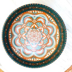 Gazania low bowl large, turkis