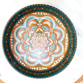 Gazania low bowl large, turkis