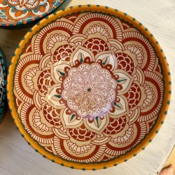 Gazania bowl medium, gul