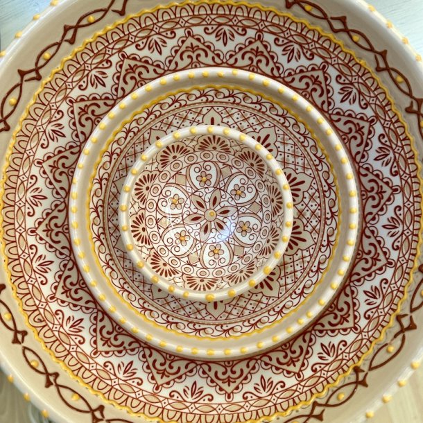 Gazania low bowl large, turkis