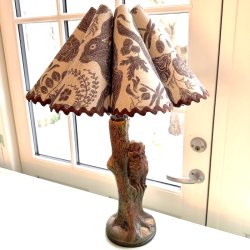 Bordlampe m ugle, Ibsens enke