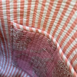 Quiltet taske, pink/r�d