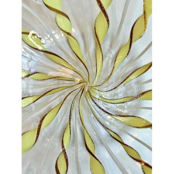 Murano, glassk�l, bladformet