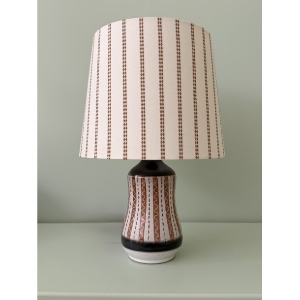 Bordlampe, stribet m�nster