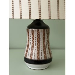 Bordlampe, stribet m�nster