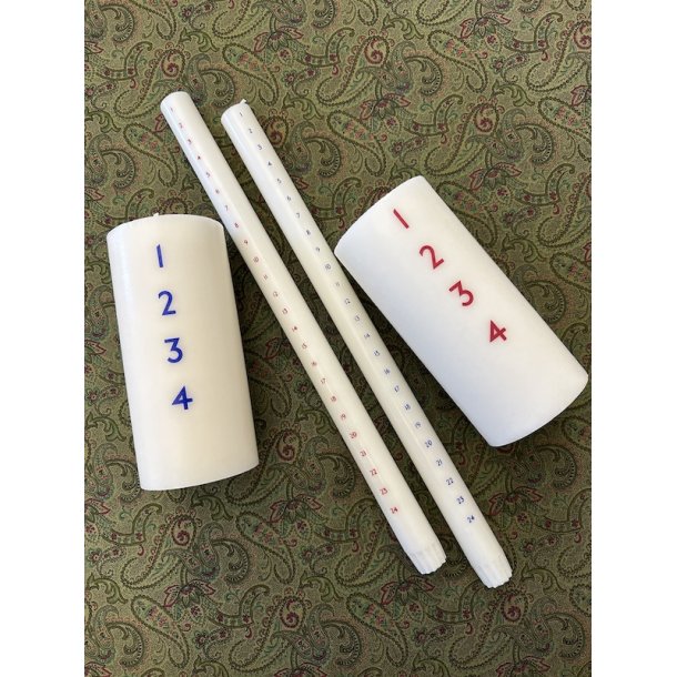 Kalender- og Adventslys, benlys