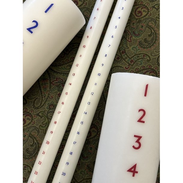 Kalender- og Adventslys, benlys