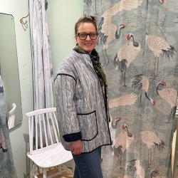 Amina ikat quilted jakke