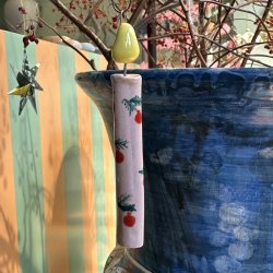 Keramik julelys oph�ng