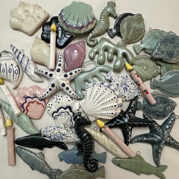 Keramik julelys oph�ng