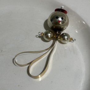 Gablonz vintage julepynt 24, guld