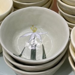 Lysegrn skl, hvid blomst