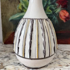 Bordlampe, beige (gul/brun)