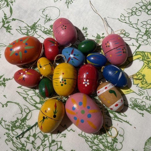 P�ske�g, vintage, 16 stk, mix