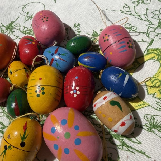 P�ske�g, vintage, 16 stk, mix