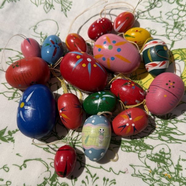 P�ske�g, vintage, 18 stk, mix