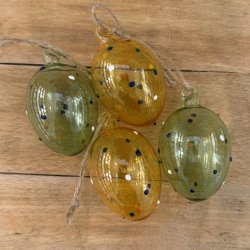 Glas �g, Prikker, 4 stk