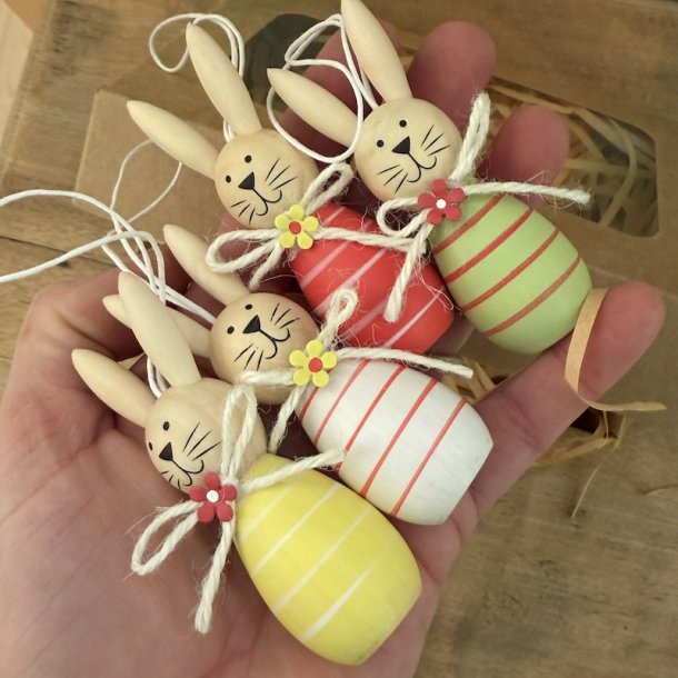 H�ngende kaniner, color, 4 stk