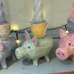 Lysestage, gris, gr�n