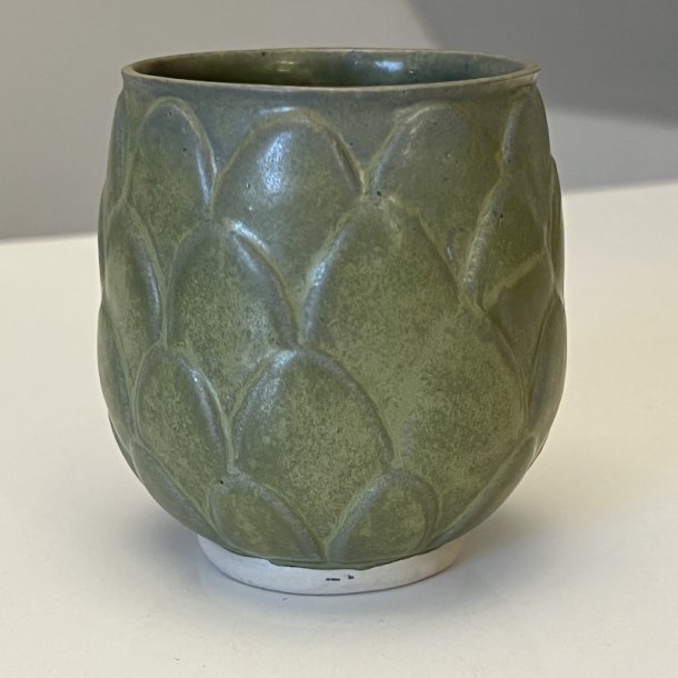 kop, artiskok, mellem blade, Grn