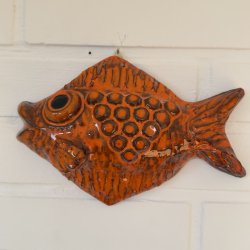 Fisk, relief, orange