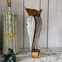 H�ndlavet vase, keramik