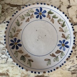 Fad m blomster, keramik