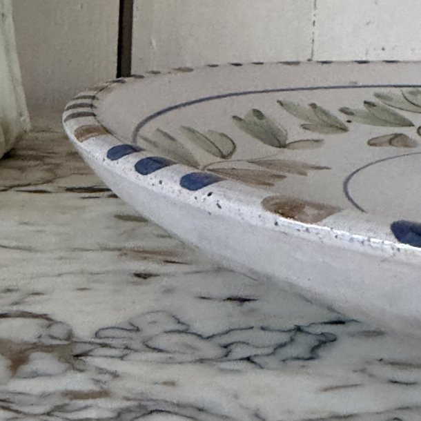 Fad m blomster, keramik