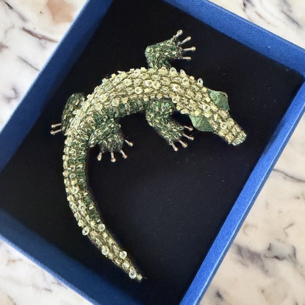 Nile Crocodile, broche