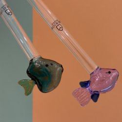 Suger�r, glas m fisk